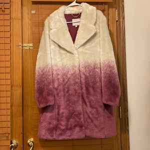 NWOT Guess Fur Ombré Coat
